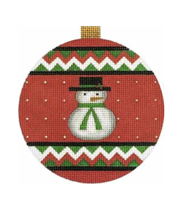 Red-Snowman Ornament