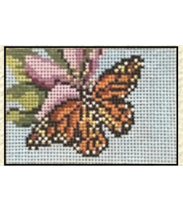 Louis Vuitton 3 Square Insert on White - Needlepoint Studio of Sarasota