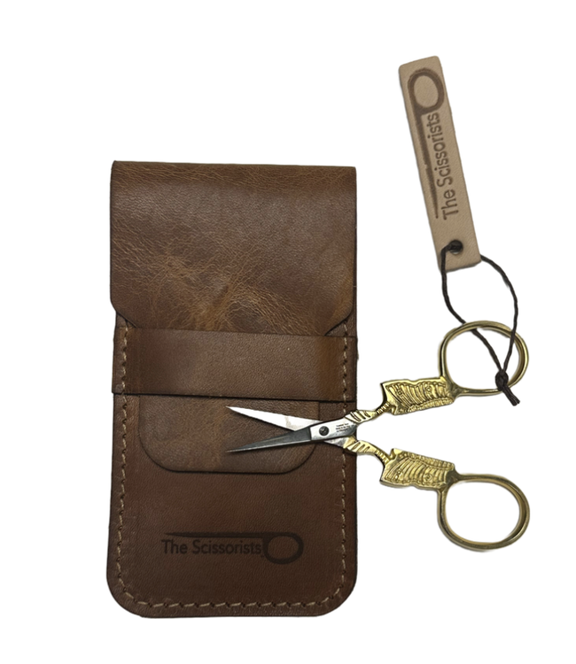 The Gilded Butterfly Scissors with Leather Case