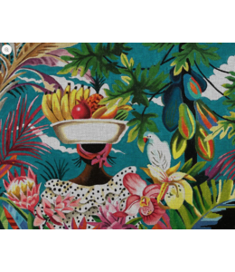 Turquoise Tropical Floral