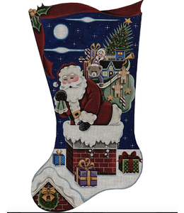 Down the Chimney Stocking Toe Right
