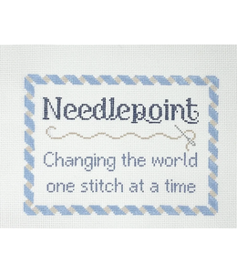 Needlepoint...Changing the World