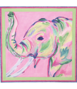Elephant - Pink Multi on Bright Pink