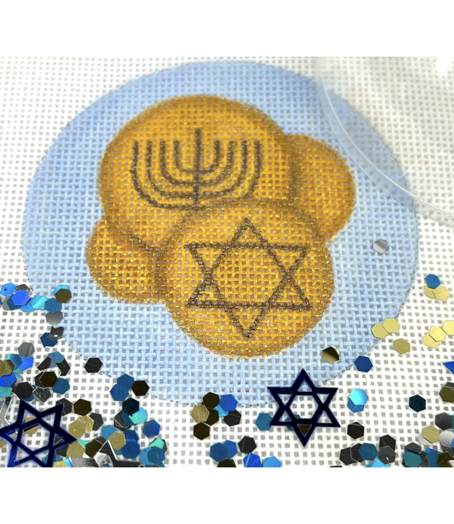 Judaic Gelt Domed Ornament Kit