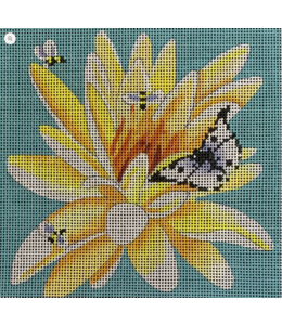 Yellow Flower/Butterfly and Bees