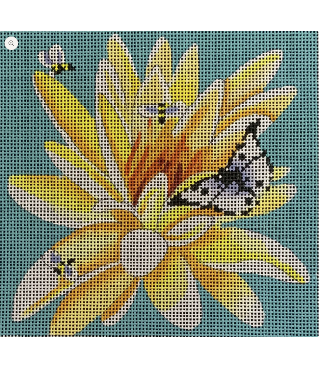 Yellow Flower/Butterfly and Bees