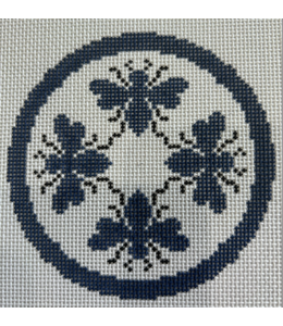 Bee Blue Circle - Dark Blue