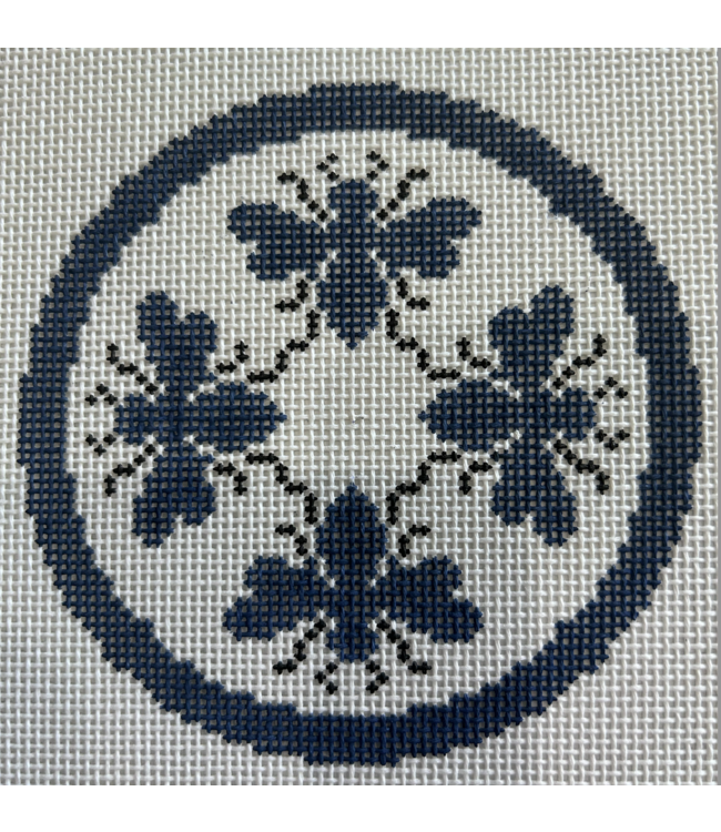 Bee  Blue Circle - Dark Blue