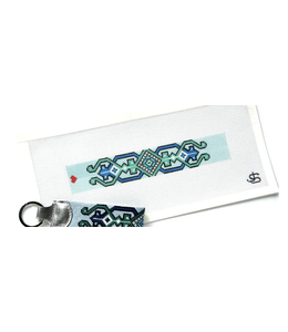 Hicks Braid Key Fob or Bracelet Canvas - blue
