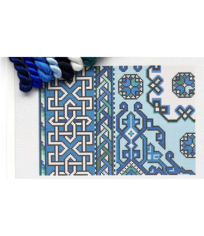 Holbein Clutch Needlepoint Canvas - blue