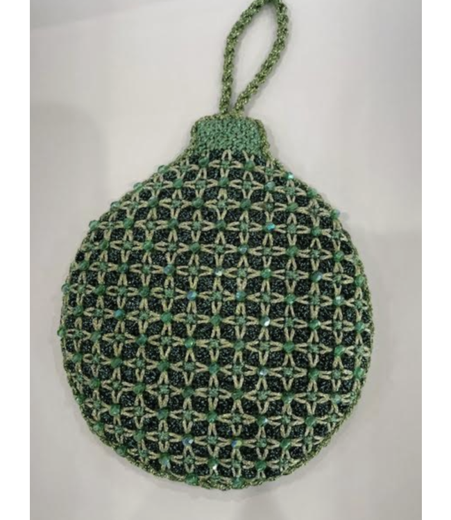 Crystal Ball Christmas Green/Gold Ornament Kit