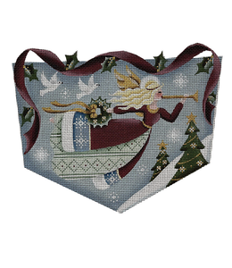 Wreath Angel Stocking Cuff