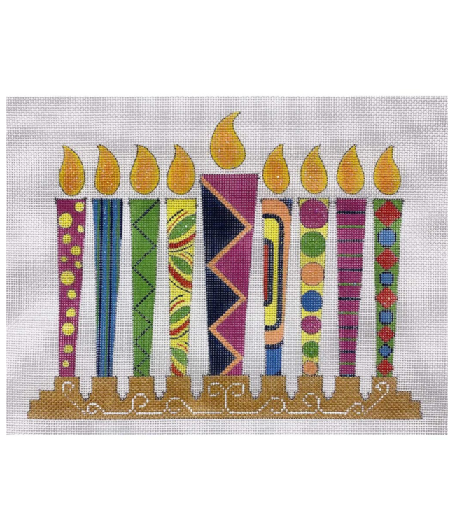 Colors of Hanukah Menorah