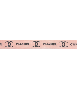 Chanel Belt - Black on Blush Pink