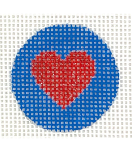 Heart on Blue 1.25"