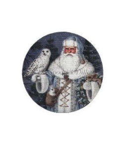 Blue Arctic Santa with Arctic Owl Ornament