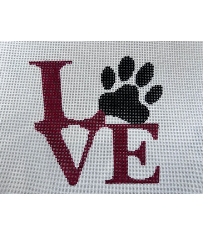 Love Red and black Paw