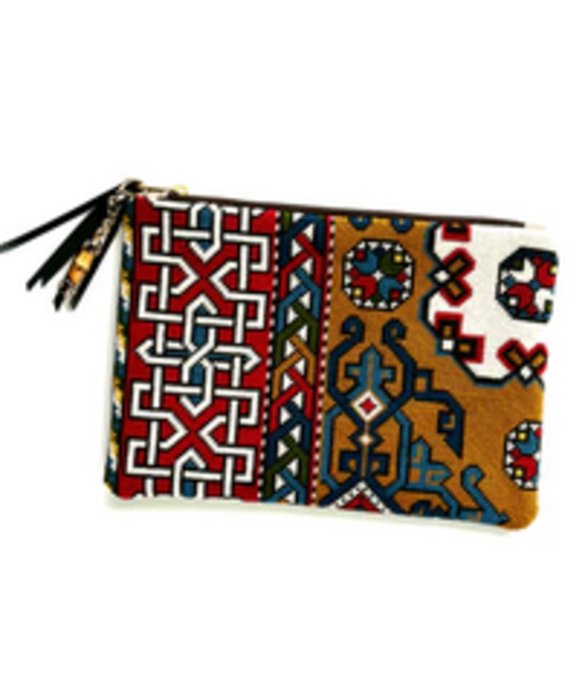 Holbein Clutch Needlepoint Canvas - Red and Brown