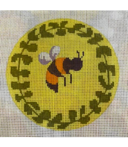 4" Bumble Bee round  Backing Fabric Included
