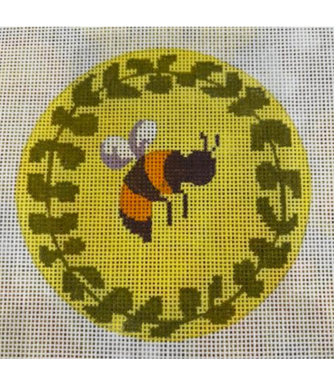 4" Bumble Bee round  Backing Fabric Included