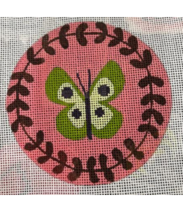 4"Butterfly Round  Backing Fabric Included