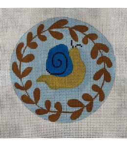 4" Snail  Round Backing Fabric Included