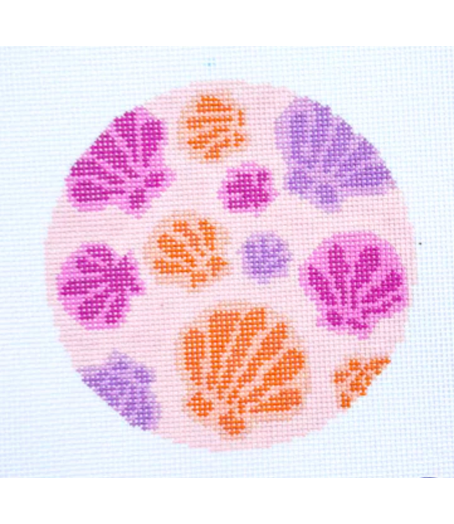 Seashell Coaster- Pink-18ct