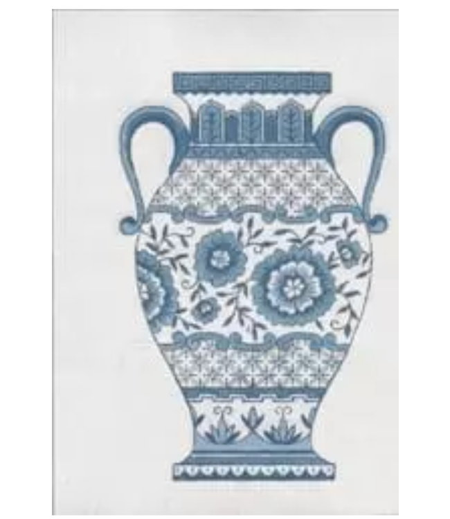 Blue Urn with Top