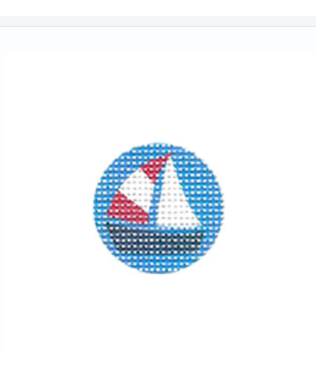 Key Ring Insert  Sailboat