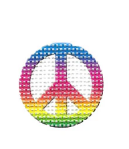 Key Ring Insert Peace Sign 1 1/4"