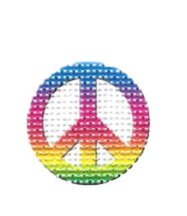Key Ring Insert Peace Sign 1 1/4"