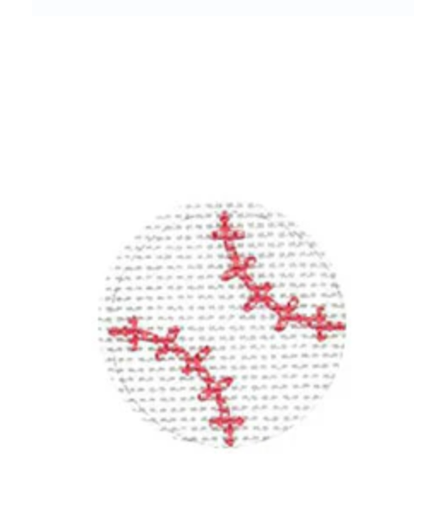Key Ring Baseball 1 1/4"