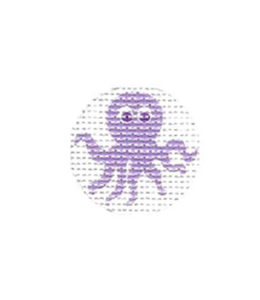 Key Ring Insert Octopus 1 1/4"