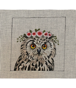Owl with Flower Crown