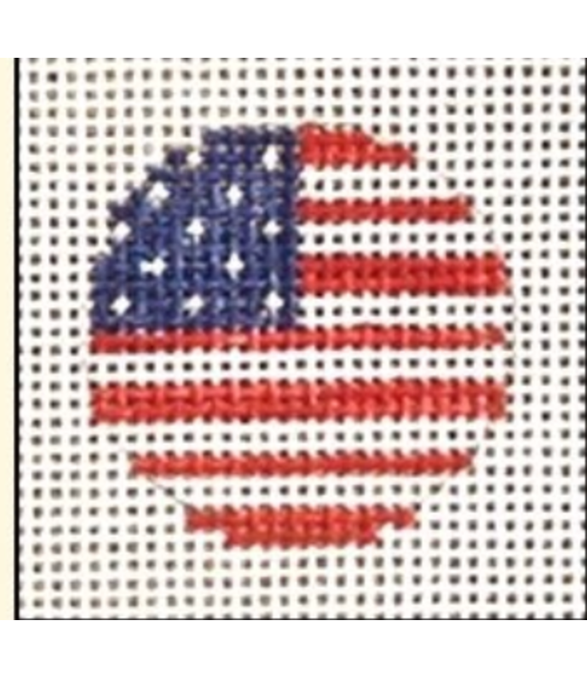 American Flag Key Ring Insert