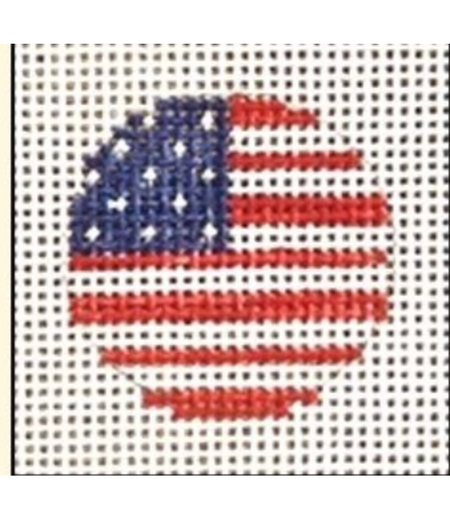 American Flag Key Ring Insert