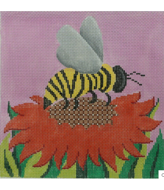 Orange With Bee