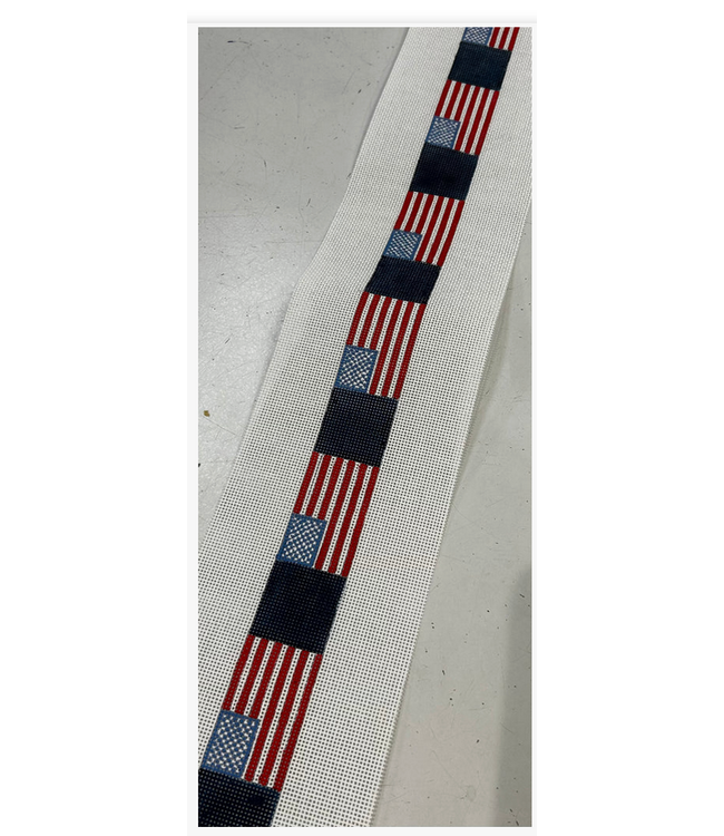 American Flag Belt (Navy Background)
