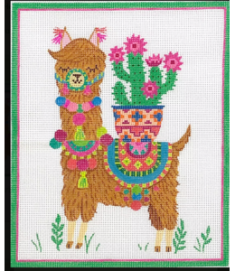 Llama with Cacus Planet an Pom Poms