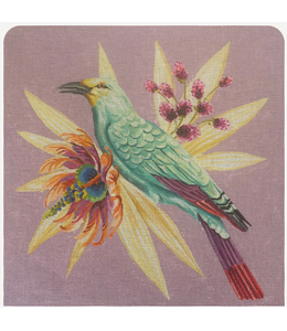 Bird on Lavender Background