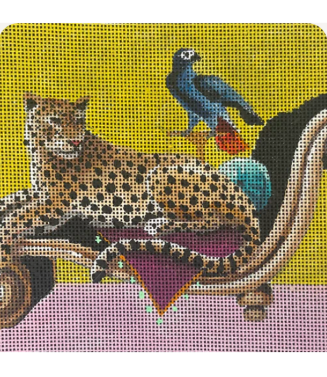 Leopard on Chaise