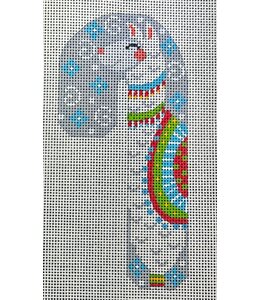 Silver Llama Candy Cane