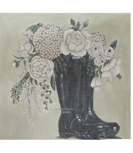 Flowers & Black Boots