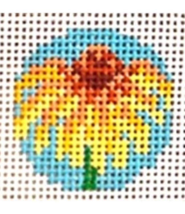 Yellow Coneflower Key Fob