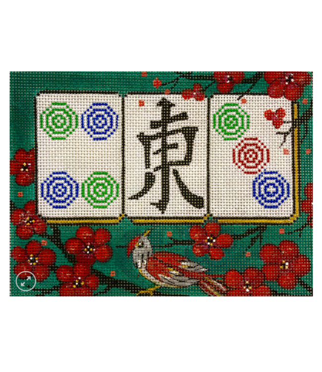 Cherry Blossom on Green