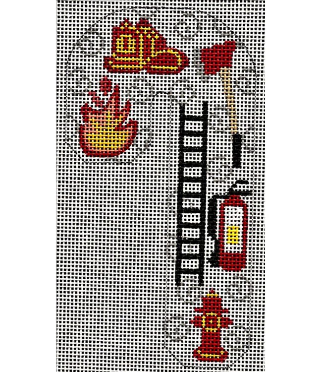 Fire Fighter Candy Cane