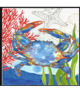 Oceana Coral w/Crab, Seaweed, Shells and Starfish