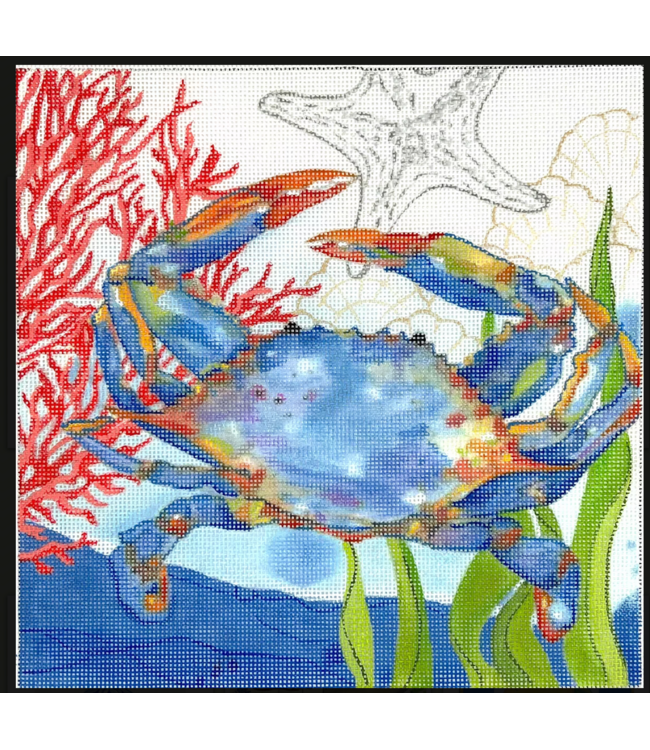 Oceana Coral w/Crab, Seaweed, Shells and Starfish