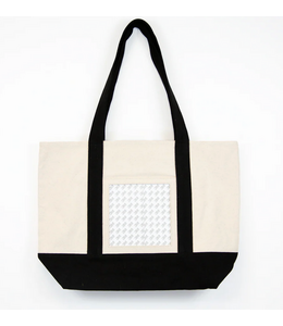 Tote Bag - Black w/6 x 6 Opening