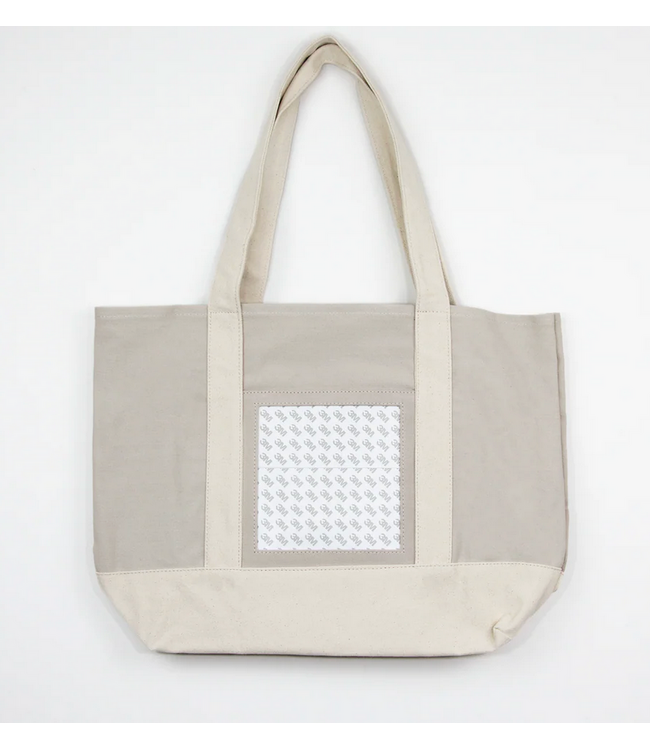 Tote Bag - Taupe w/6x6 Opening